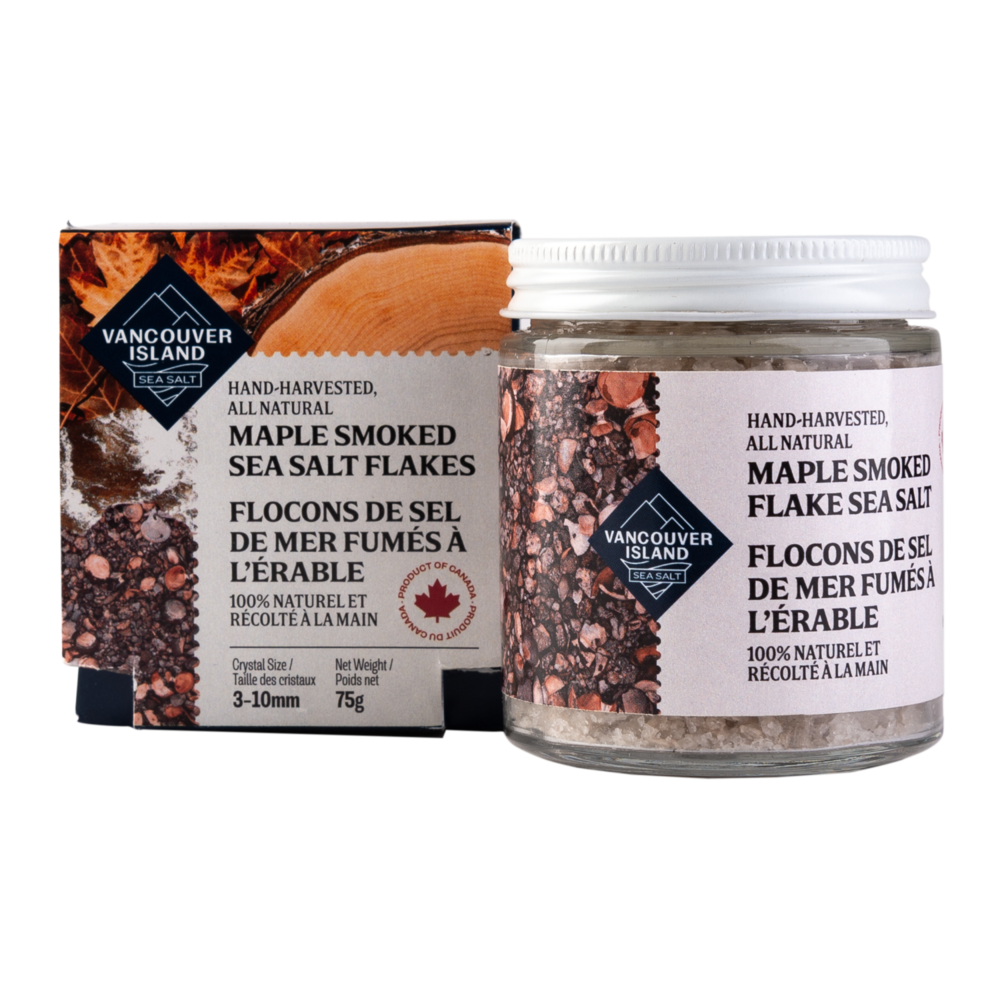 Maple Smoked Sea Salt Flakes / 75g Jar