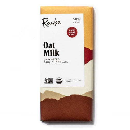 Oat Milk Chocolate . 58% Cacao