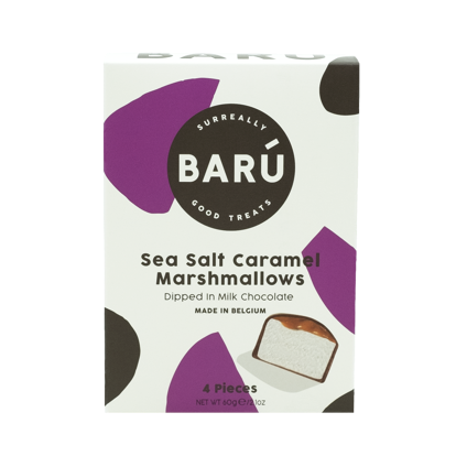 Milk Chocolate Marshmallows with Sea Salt Caramel / 4 Pieces